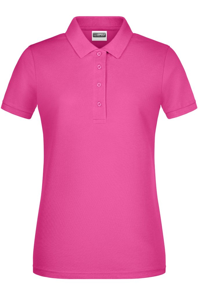James Nicholson Basic Poloshirt - aus 100% Bio Baumwolle in pink