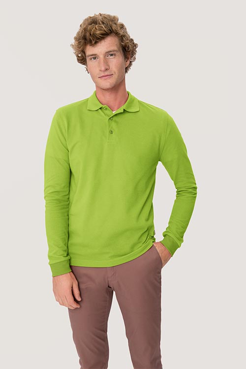 Berufsbekleidung Apotheke langärmeliges Poloshirt in kiwi HAK815