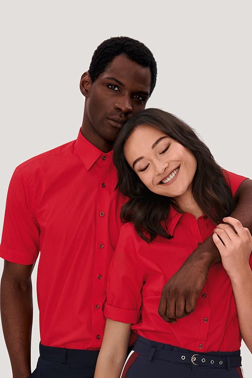 Hakro Kurzarmhemd und 3/4 Bluse in vielen verschieden Farben erhältlich