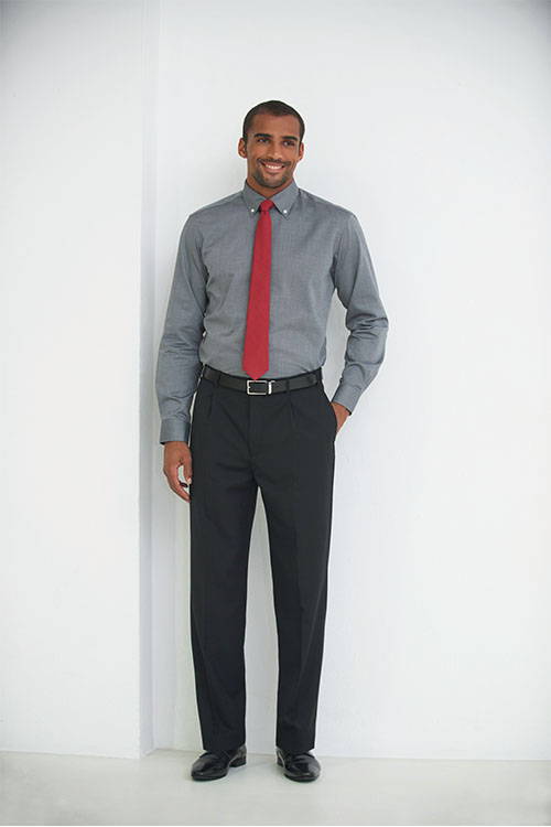 Krawatten und Halstücher rote Krawatte mit grauem Hemd