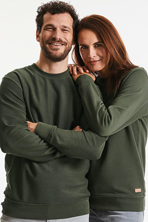 Bio, Recycling und Fairtrade ultra-softes 100% Bio-Baumwoll Twill Terry Sweatshirt Z208