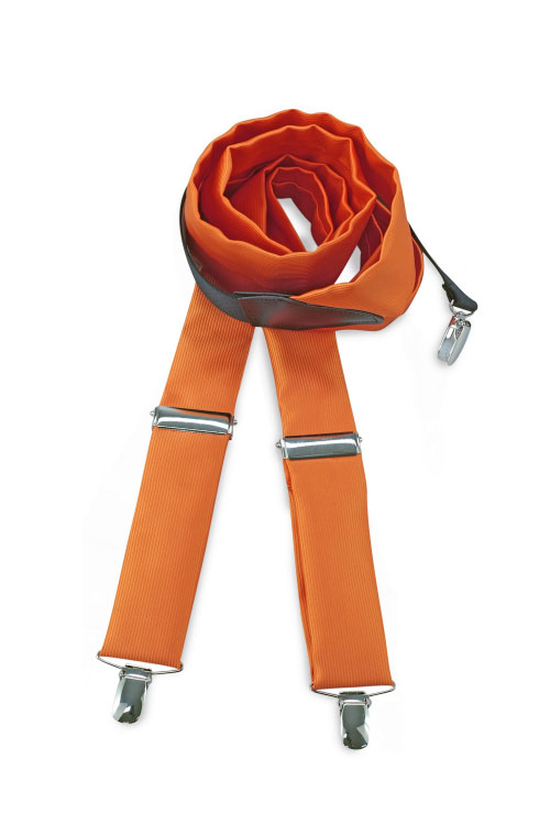 Eventbekleidung Hosenträger in orange aus Polyester Repp JBBR607