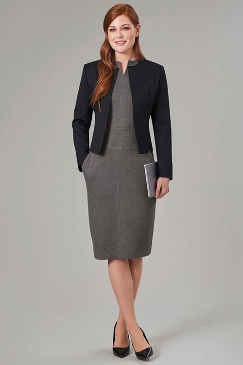 Berufsbekleidung Büro Kleid mit kurzem Blazer