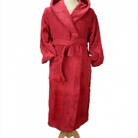 ARTG Bathrobe With Hood AR026 Deep Red ARTG Bathrobe With Hood AR026 Deep Red