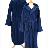 ARTG Bathrobe With Hood AR026 French Navy ARTG Bathrobe With Hood AR026 French Navy