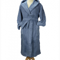 ARTG Bathrobe With Hood AR026 Jeans Blue ARTG Bathrobe With Hood AR026 Jeans Blue