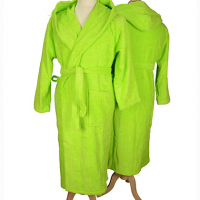 ARTG Bathrobe With Hood AR026 Lime Green ARTG Bathrobe With Hood AR026 Lime Green