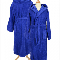 ARTG Bathrobe With Hood AR026 True Blue ARTG Bathrobe With Hood AR026 True Blue