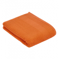 Vossen Tomorrow Duschtuch XF360D Electric-Orange Farbe Electric Orange, Vossen Tomorrow Duschtuch  Streifenstruktur Umweltfreundlich und zu 100% biologisch abbaubar Supersoft  60 °C waschbar Trockner geeignet  Größenlauf 67 x 140 cm